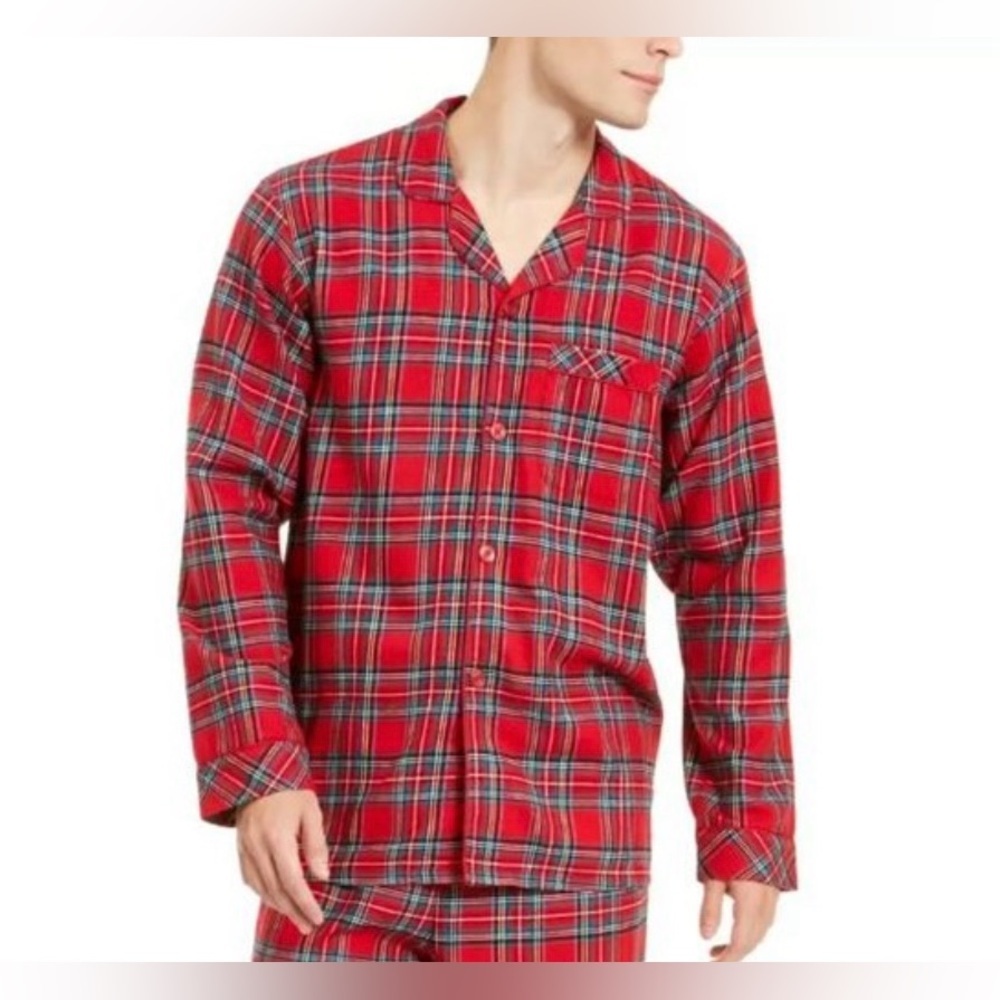 NWT Family PJs Mens Pajama Top
